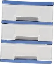 Didiseaon Home Office Storage Box Drawer Organizer Desktop Storage Drawers Pp Material Large Capacity Tidy and Dustproof