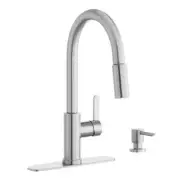 Glacier Bay Paulina 1-Handle Pull-Down Sprayer Kitchen Faucet Stainless Steel