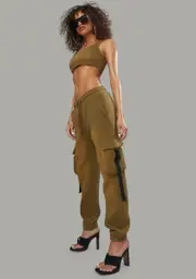 [Poster Grl] Category Is Fierce Cargo Joggers Set