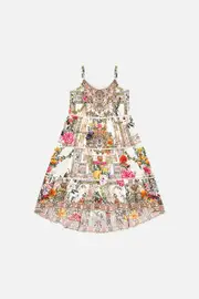 KIDS HIGH LOW HEM DRESS 4-10 EGYPTIAN ROSE