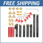 Versatile Machining Tool Set - 21 Pcs with 7 Holders and Durable Inserts