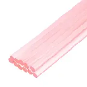 12pcs Mini Hot Glue Sticks for Glue Gun 0.27"x8" Transparent Pink