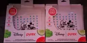 *NEW*Silicone Storage Bags Pyrex Disney Sandwich Size Mickey Mouse Blue SET of 2