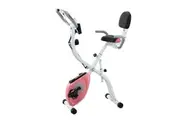 3 In 1 Exercise X Bike Trainer Recumbent Home Gym Fitness Workout Equipment Upright Bicycle Machine Folding 10 Resistance Band Backrest