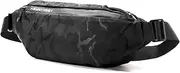 Sling Bag for Men Women,Lightweight Fanny Pack With Adjustable Strap,Waterproof Chest Shoulder Backpack Crossbody Bag for Outdoors Workout Traveling Casual Running Hiking Cycling, B-Camouflage black, Small