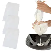 3Pcs Micron Reusable Nylon Fine Mesh Food Strainer Filter Bag for Nut Milk Coffee