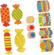 Kisangel 1Set Candy Color Matching Game for Interactive Thinking Training for Family Fun and Early Education Engaging Preschool Learning Activity for Boys