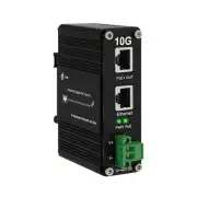 Elenzk 10G PoE Injector - Industrial 10 Gigabit IEEE802.3at 30W Hardened POE