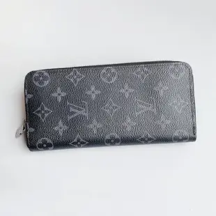 美國百分百【Louis Vuitton】LV SLENDER 長夾 錢包 皮夾 皮件 男 多卡 印花 黑色 BP45