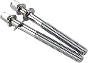 KAILIKETIY Replacement Drum Set Screws 2pcs 70mm Lug Mounting Screws with Washers Drum Parts