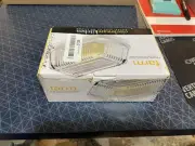 Farm by Circleware Kitchen Glass Lid Butter Dish Tray NEW Retro Style
