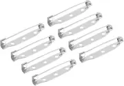 100Pcs Safety Bar Pins 35Mm Brooch Clasp Pin Backs for ID Badges Name Cards Tags