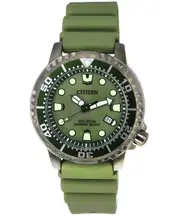 Citizen Promaster Marine Eco-Drive Green Dial Diver BN0157-11X 200M Mens Watch