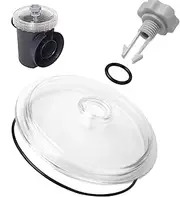 Pool Leaf Trap Cover Lid, Leaf Catcher Filtration Cover, Sand Filter Replacement Part, Sturdy Repair Kit, Compatible with Specific Models, Not for 14 & 16-Inch Pumps