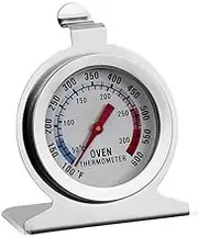 AIMALL Stainless Steel Oven Thermometer Large Dial Kitchen Food Temperature Gauge, Accurate 0-600°F Reading, Durable, Easy to Use for Baking and Grilling