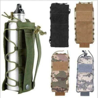 2.5L Tactical Molle Water Bottle Bag Outdoor Camping Belt Kettle Holder Pouch