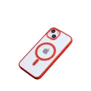 Veloreo Iphone 15 Pro Red Tpu Magsafe Compatible Shockproof Cover Case