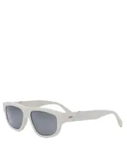 Fendi Diagonal Geometric Sunglasses, 56mm