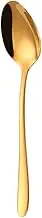Tea Spoon Dessert Spoons 7 Pieces Coffee Spoon Set Stirring Teaspoons Stainless Steel Cutlery Set Cake Dessert Spoon for Home Party Gold Tableware Gold