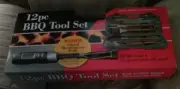 12 PCS Barbecue set with Thermo Fork and storage case NEW SEALED