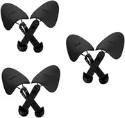 ULTECHNOVO 3 Pairs Shoe Rack Shoe Stretcher Shoes Accessories for Men Crease Protectors Sneakers Men Boots Shoe Shelf Shoe Holder Shoe Shelves Shoe Racks Men's Boot Shape Tree Black Plastic