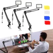 3 Pack 70 LED Video Conference Light Stand with C Clamp for Live Stream Zoom