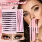 Mixed Individual Lashes Large Capacity Clusters Lashes DIY Lashes Extension