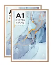 [Cooper & Co] A1 Poster Photo Frames Set of 2 in Oak