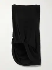 [Jacquemus] Jacquemus - Peplo Gathered Jersey Tank - Black - small small Black