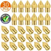 30Pcs 3D Printer Nozzle Accessory MK8 For CR-10 Ender 3 Anet A8 MK8 Nozzle Set