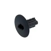 Eagle Dual Coaxial Feed Through Bushing with Knock-Out 100 Pack RG6 Coax Black