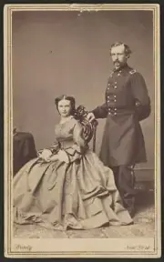 Photo:George Armstrong Custer,2nd Regular Army Cavalry,Elizabeth (Libbie)