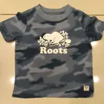 ROOTS 短袖上衣 5T 110CM 正品 T恤 海狸 暈染 迷彩風格 男童