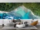 3D Overlooking Forest Ocean Wallpaper Wall Mural Removable Self-adhesive 258