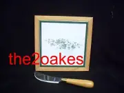Corelle Callaway Framed Wood Trivet Hot Pad Cheese Plate Board Counter Saver