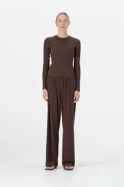 Dalia Top Chocolate Size 4 | Elka Collective