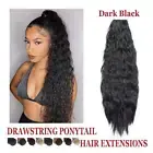 NEW Kinky Curly Drawstring Ponytail Wrap Around Pony Tail Clip In Hair Extension