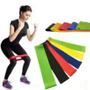 5X Resistance Bands Loop Set Strength Fitness Leg Exercise Yoga Workout Pull Up