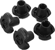 5pcs Rubber Tips Hiking Poles Walking Stick Feet Caps Trekking Pole Tips Protectors Anti Slip Rubber Caps Accessories