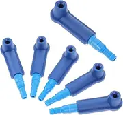 Luxshiny 6Pcs Brake Fluid Exchange Connectors Leakproof Brake Bleeder Tool for Safe Fluid Replacement Efficient Brake Oil Change Accessories for Trucks and Cars