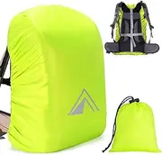 Rain Cover for Backpacks, School Bags, Waterproof Backpack Rain Cover with Pyramid Reflector and Non-Slip Cross Buckle Strap for Cycling, Hiking, Camping, 15-100L