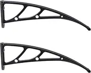 Housoutil 2PCS Awning Brackets, Door Canopy Support Window Eaves Awning Holder, Fixing Bracket for Window Awning Patio Canopy, 3mm Bracket Slot Width