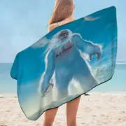 Legendary Creature Art Yeti Microfiber Beach Towel