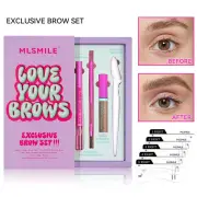 Powder Makeup Set Kit Perfect Shape Brow Eyebrow Stamp Stencil Waterproof&