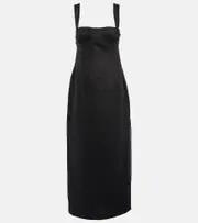 [SIR] SIR Bettina linen maxi dress AU 8 black