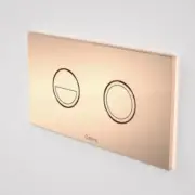 Caroma INVISI II ROUND DUAL FLUSH PLATE & BUTTONS, METALLICS COPPER *Aust Brand