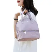 Insulated Dual Compartment Lunch Bag with Tote Handle-Purple