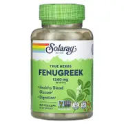 Solaray, True Herbs, Fenugreek, 180 VegCaps (620 mg per Capsule)