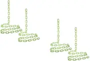 STOBAZA 2sets Adjustable Length Halloween Chains Glow in The Dark Plastic Props Party Decorations Cosplay Accessory 2pcs*2