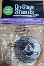 On Stage TMO8B Black Microphone Mount with Shock Pad for Clear Sound